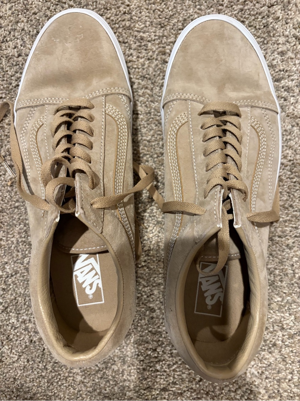 Vans Men’s Tan Suede Old Skool Sneakers Size 11.5